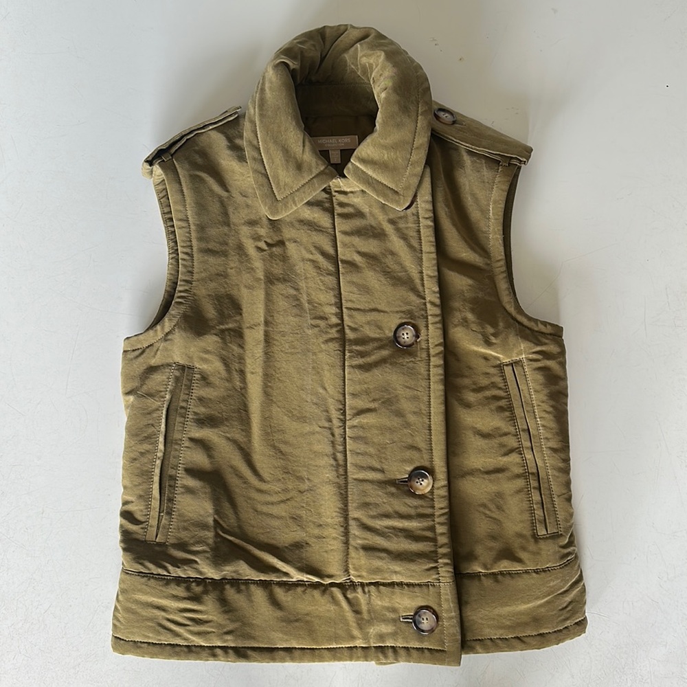 cotton/silk utility vest MICHAEL KORS COLLECTION